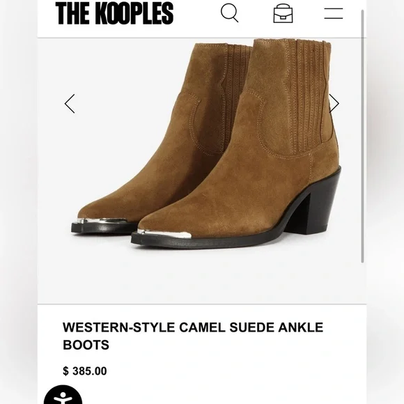 The Kooples Suede Western Boot - Picture 1 of 12